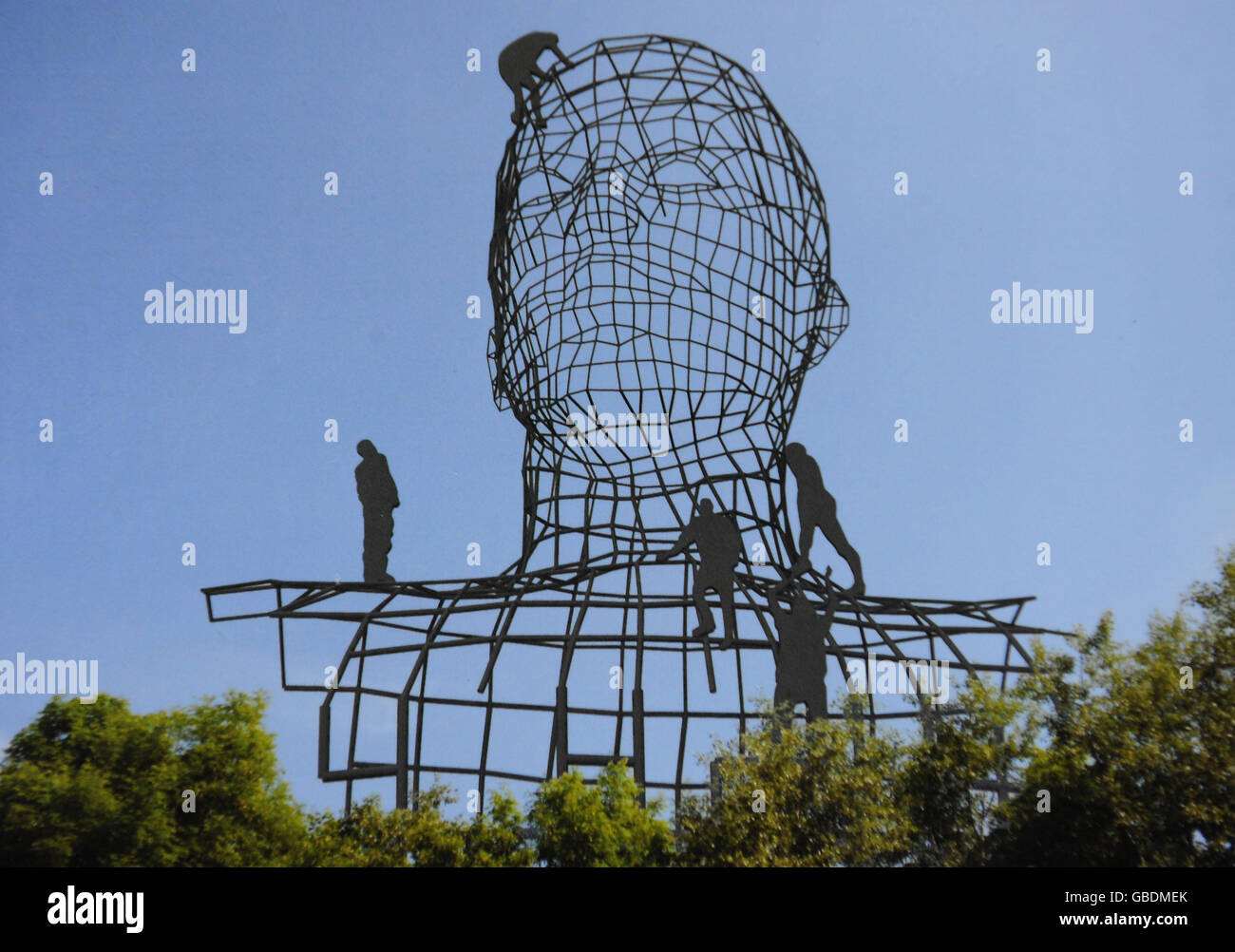 An artist's impress of In Our Image, a sculpture by artist Joseph