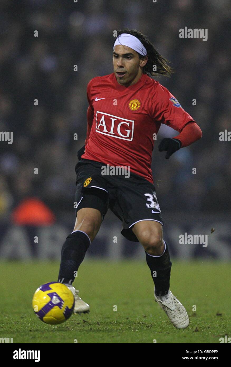 Soccer - Barclays Premier League - West Bromwich Albion v Manchester United - The Hawthorns. Carlos Tevez, Manchester United Stock Photo