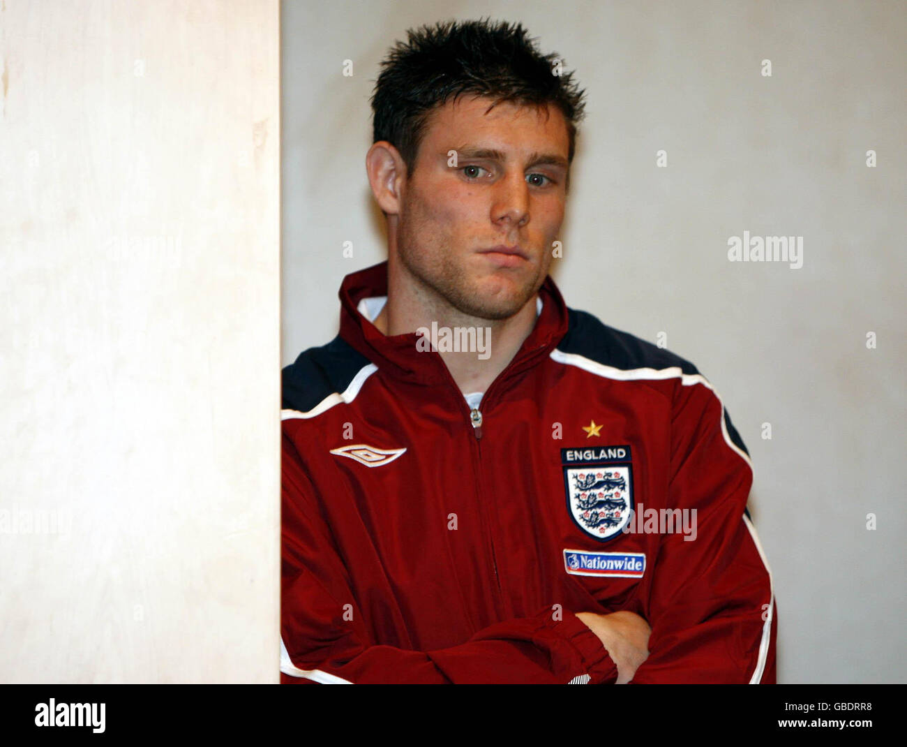Soccer - England Press Conference - Grove Hotel. England's James Milner during a press conference at The Grove Hotel, Hertfordshire. Stock Photo