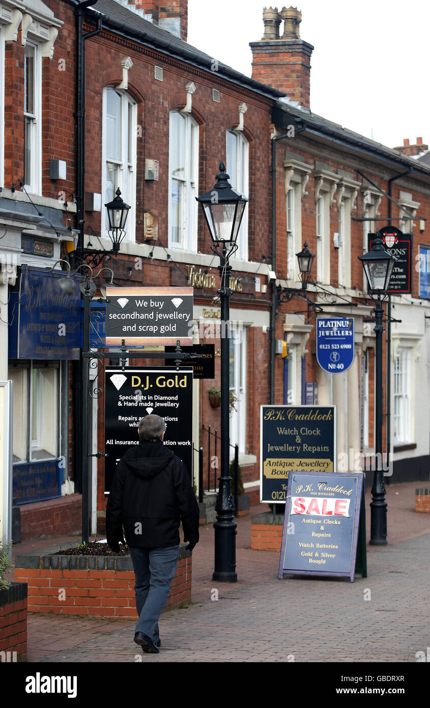 Jewellery Quarter Birmingham Stock Photo Alamy