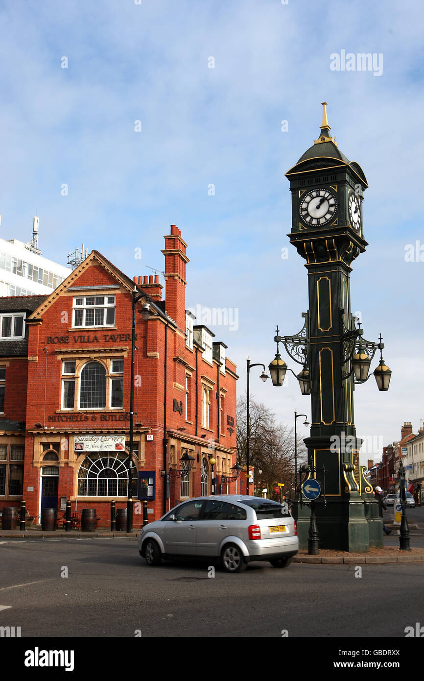 Jewellery Quarter Birmingham. A general view of the Chamberlain Clock