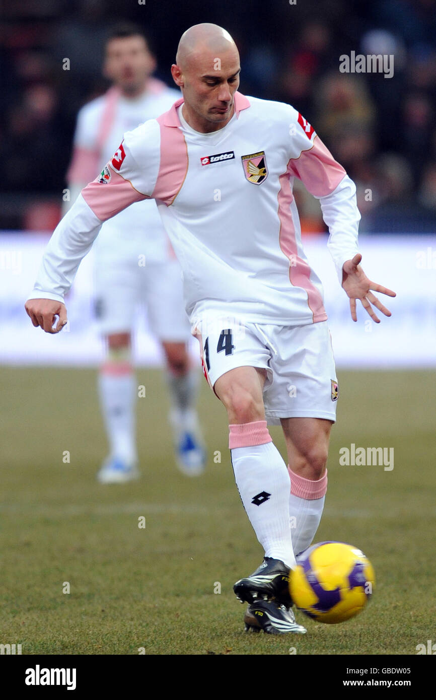 Fans of Palermo Football Club show their colors on game day, Palermo Stock  Photo - Alamy