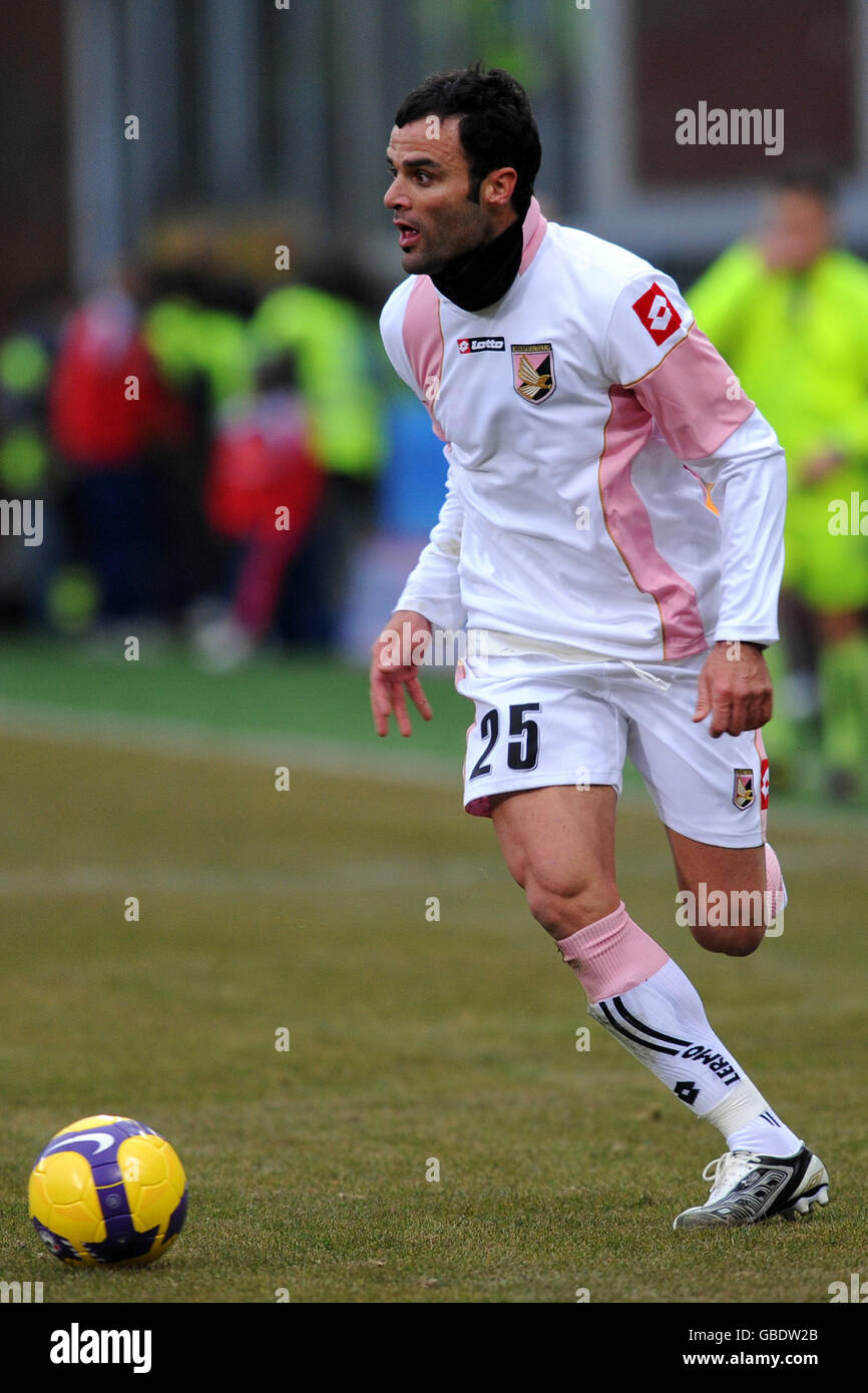 Fans of Palermo Football Club show their colors on game day, Palermo Stock  Photo - Alamy