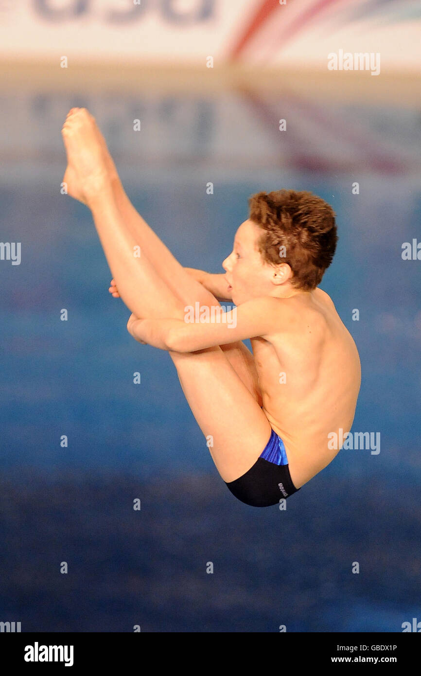 Great Britain's James Milton in action in the 3m competitions Stock Photo