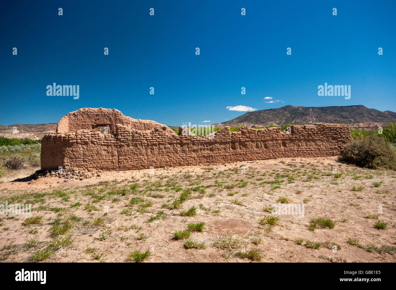 Ruins of Santa Rosa de Lima Church near Abiquiu, New Mexico, USA Stock ...