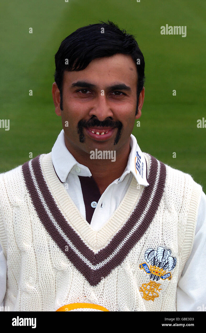 Cricket - Surrey CCC Photocall. Nadeem Shahid, Surrey CCC Stock Photo