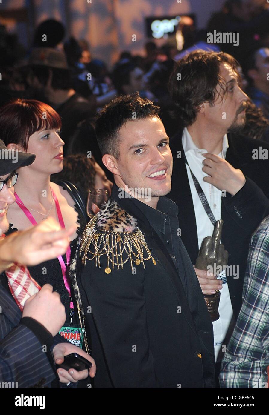 Brandon Flowers of The Killers at the Shockwaves NME Awards 2009 at the