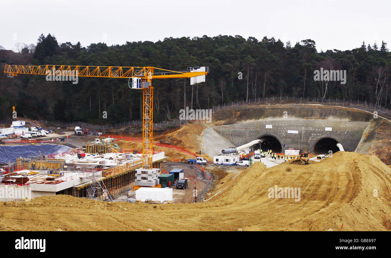 Work continues for the uks longest road tunnel under land hires stock