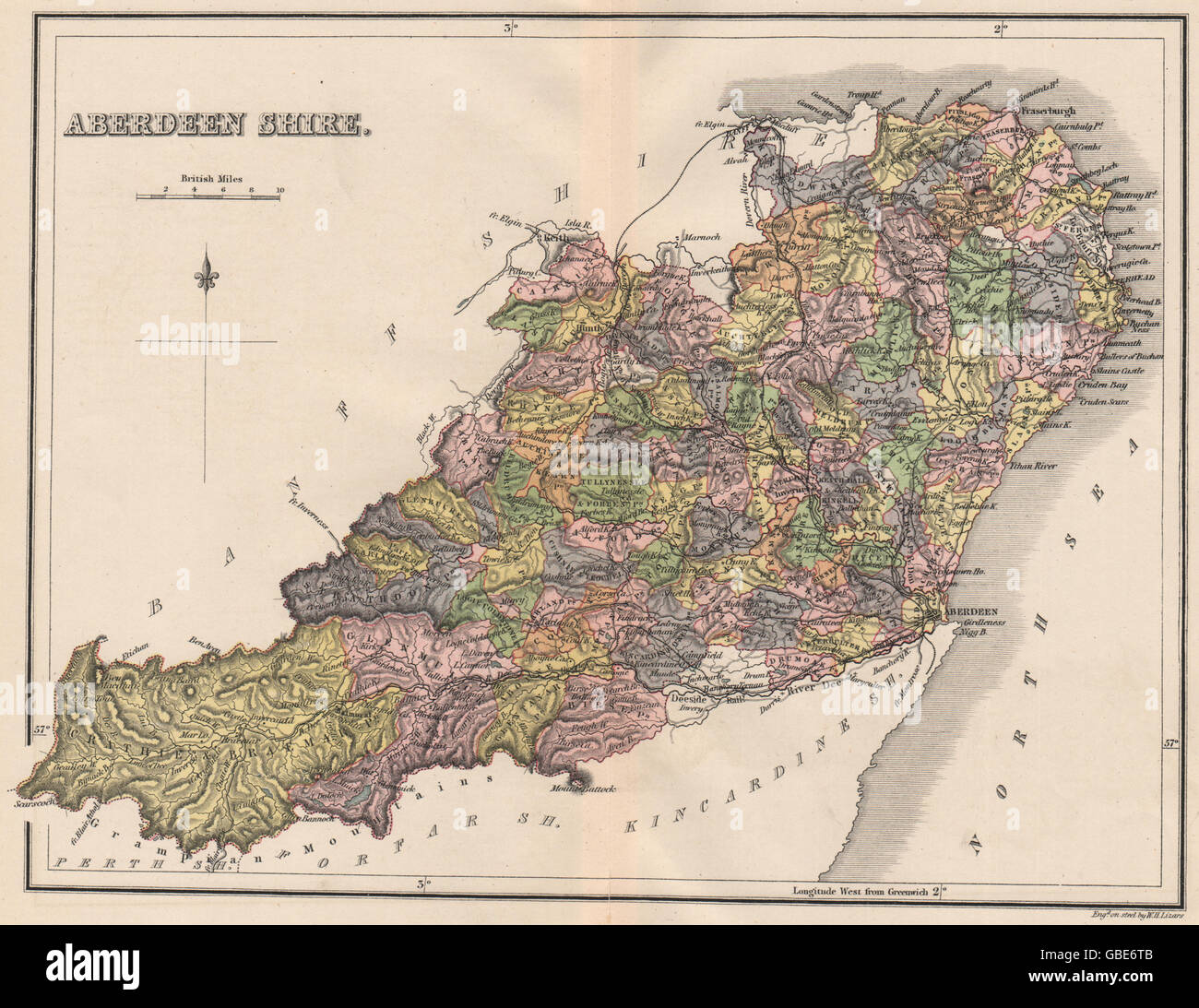 Map of aberdeenshire hires stock photography and images Alamy