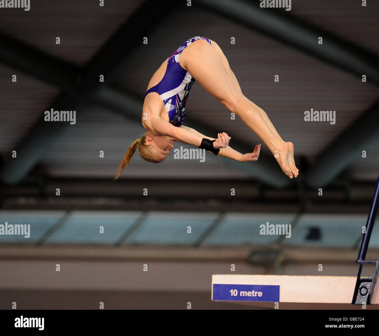 Diving British Diving Championships 2009 Ponds Stock Photo