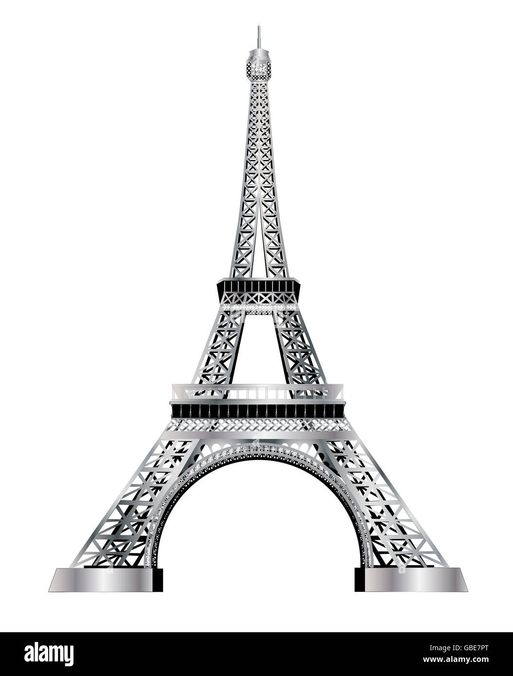Eiffel tower Paris Stock Photo