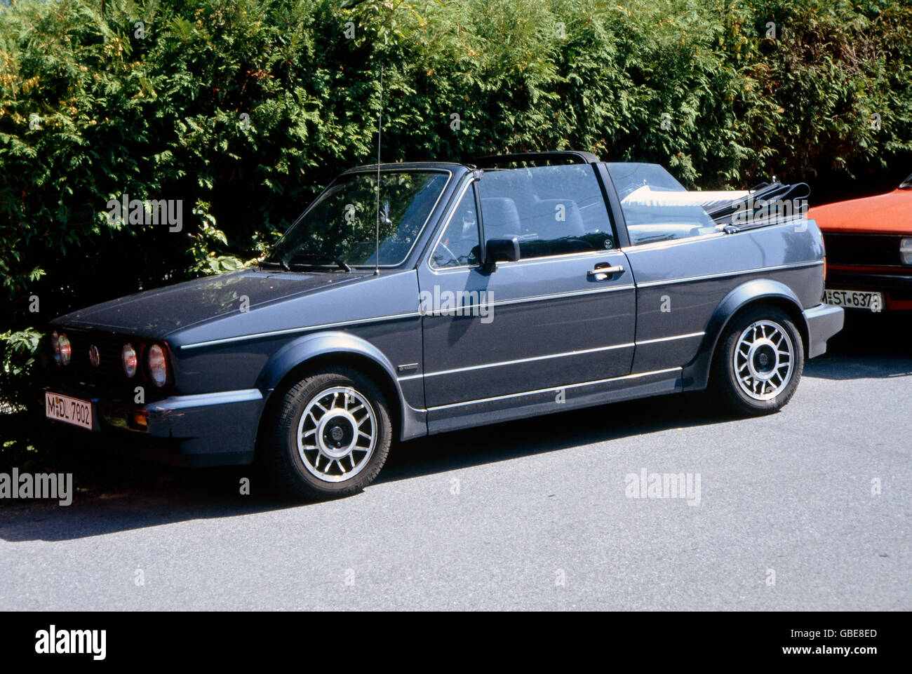 transport / transportation, car, vehicle variants, Volkswagen, VW Golf, convertible, late 1980s, Additional-Rights-Clearences-Not Available Stock Photo