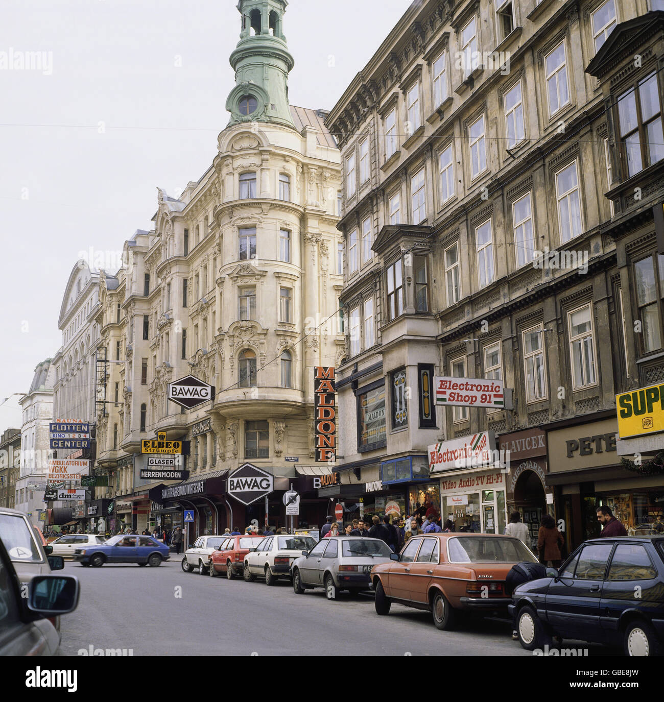 geography / travel, Austria, Vienna, street scene, view at shops of the Mariahilfer street, 1970s, Additional-Rights-Clearences-Not Available Stock Photo