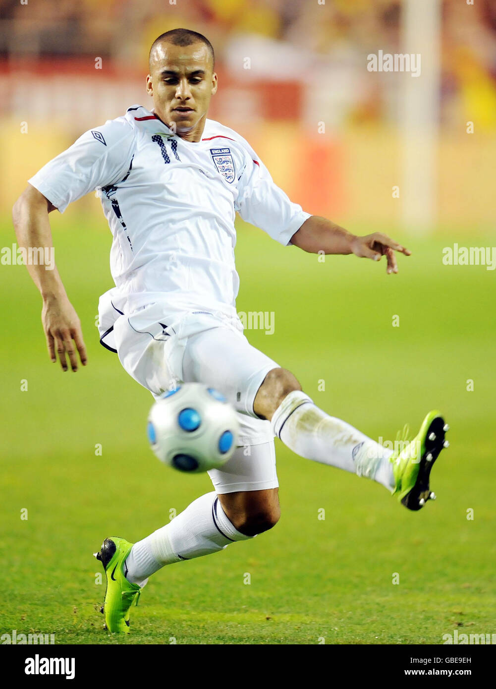 England's Gabriel Agbonlahor in action during the International Friendly at the Ramon Sanchez Pizjuan Stadium in Seville, Spain. Stock Photo