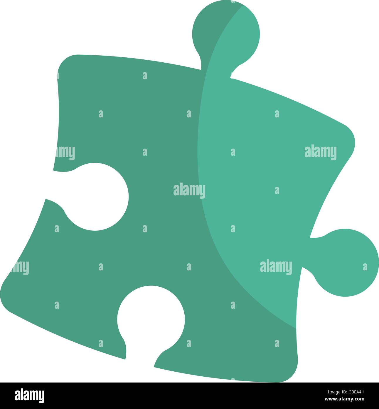 Puzzle piece isolated flat icon Stock Vector Image & Art - Alamy