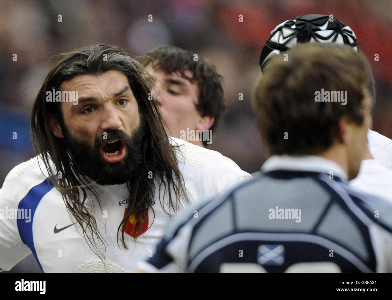 French Rugby Player Sebastien Chabal Stock Photos French Rugby