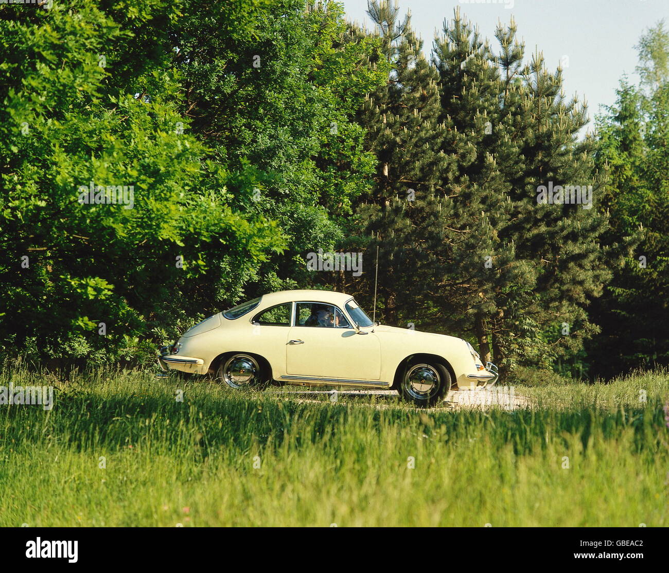 transport / transportation, car, vehicle variants, Porsche 356 SC, white, 1950s, 50s, 20th century, historic, historical, veteran car, classic car, vintage car, veteran cars, classic cars, vintage cars, automobile, automobiles, Additional-Rights-Clearences-Not Available Stock Photo