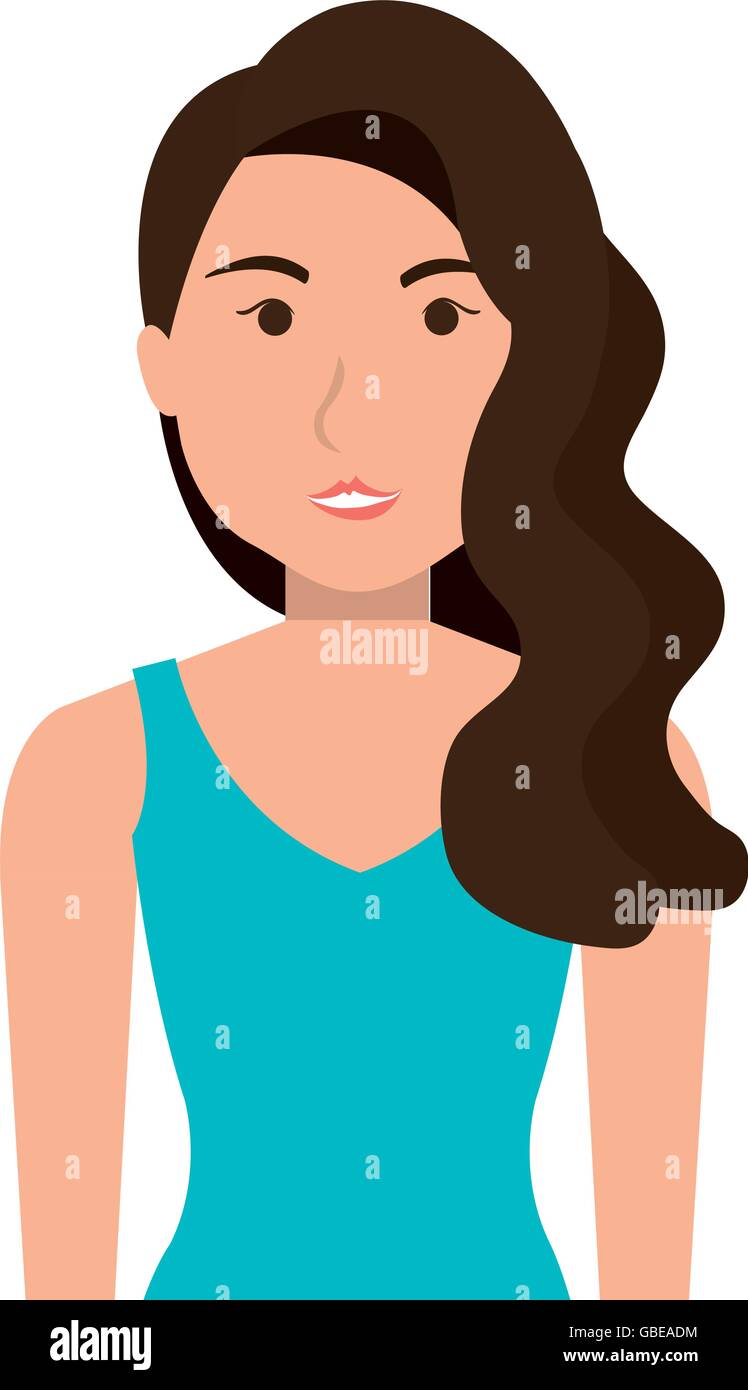 Young and beautiful woman cartoon Stock Vector Image & Art - Alamy