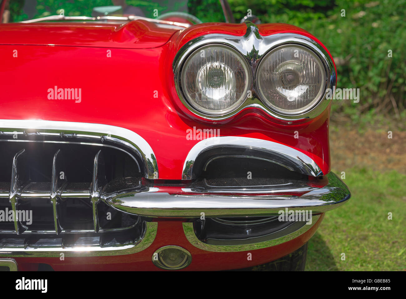 1950s corvette convertible hi-res stock photography and