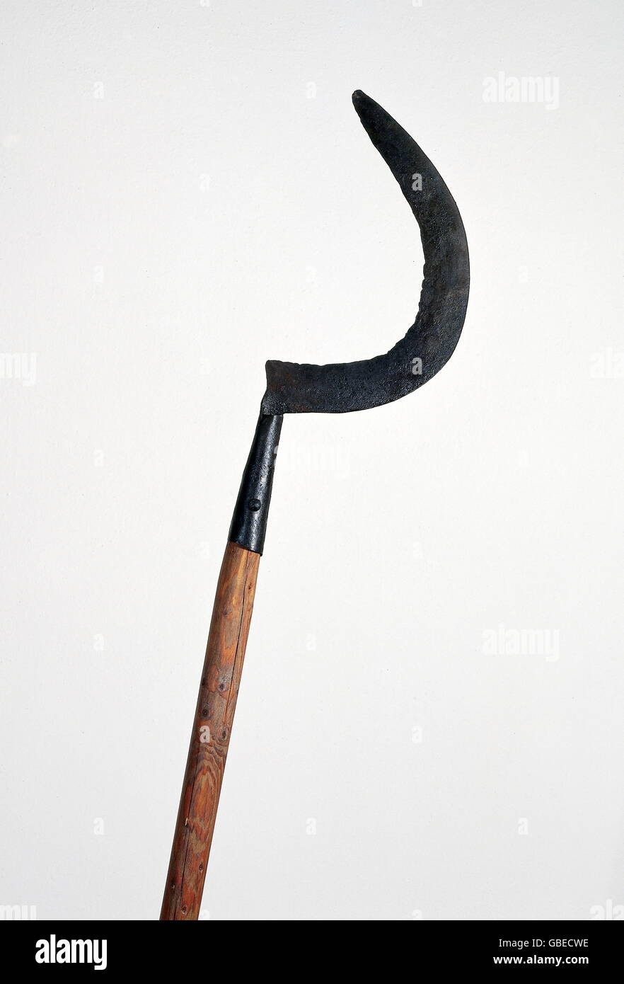 agriculture, tools, sickle, weapon from middle ages, circa 1500 Stock