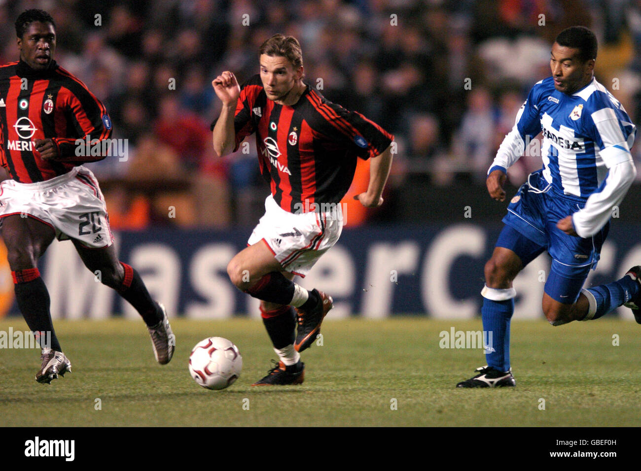 Soccer - UEFA Champions League - Quarter Final - Second Leg - Deportivo La Coruna v AC Milan Stock Photo