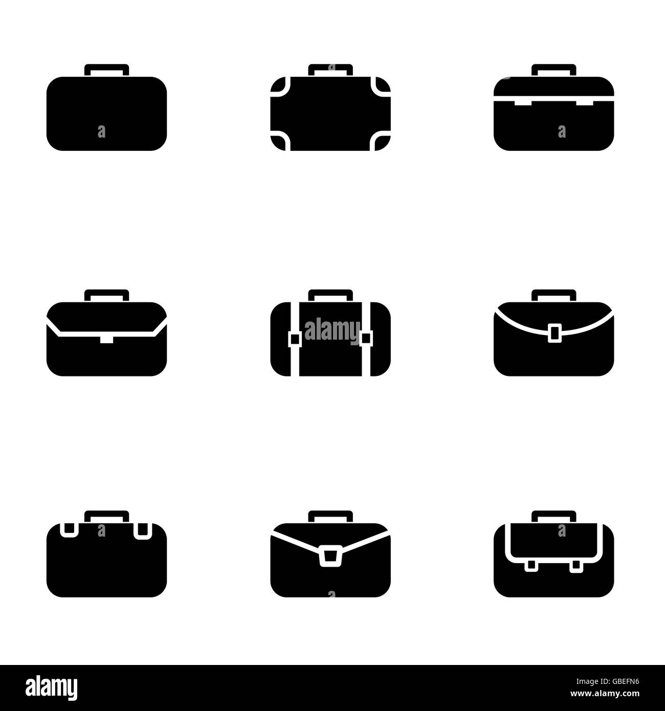 Briefcase icon Black and White Stock Photos & Images - Alamy