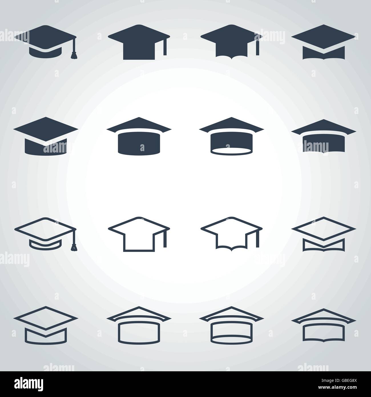 Academic icon set Stock Vector Images - Alamy