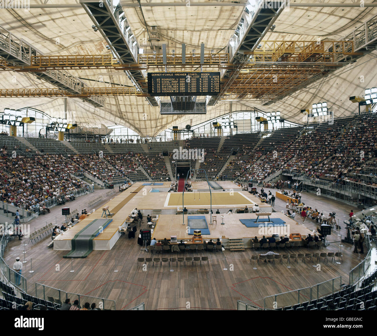 sport, olympic games, Munich, 26.8. 11.9.1972, Olympic hall, interior
