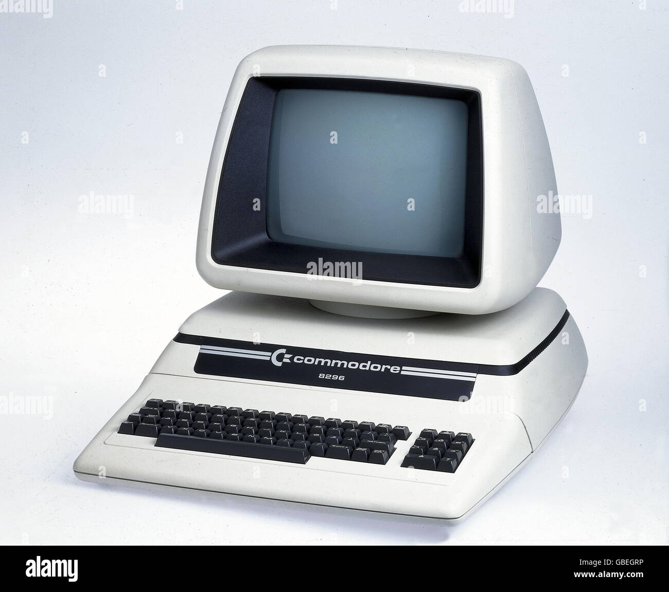computing / electronics, computer, Commodore 8296, circa 1980, historic, historical, 1980s, 80s, 20th century, monitor, screen, integrated keyboard, technic, technics, hardware, 1970s, Additional-Rights-Clearences-Not Available Stock Photo