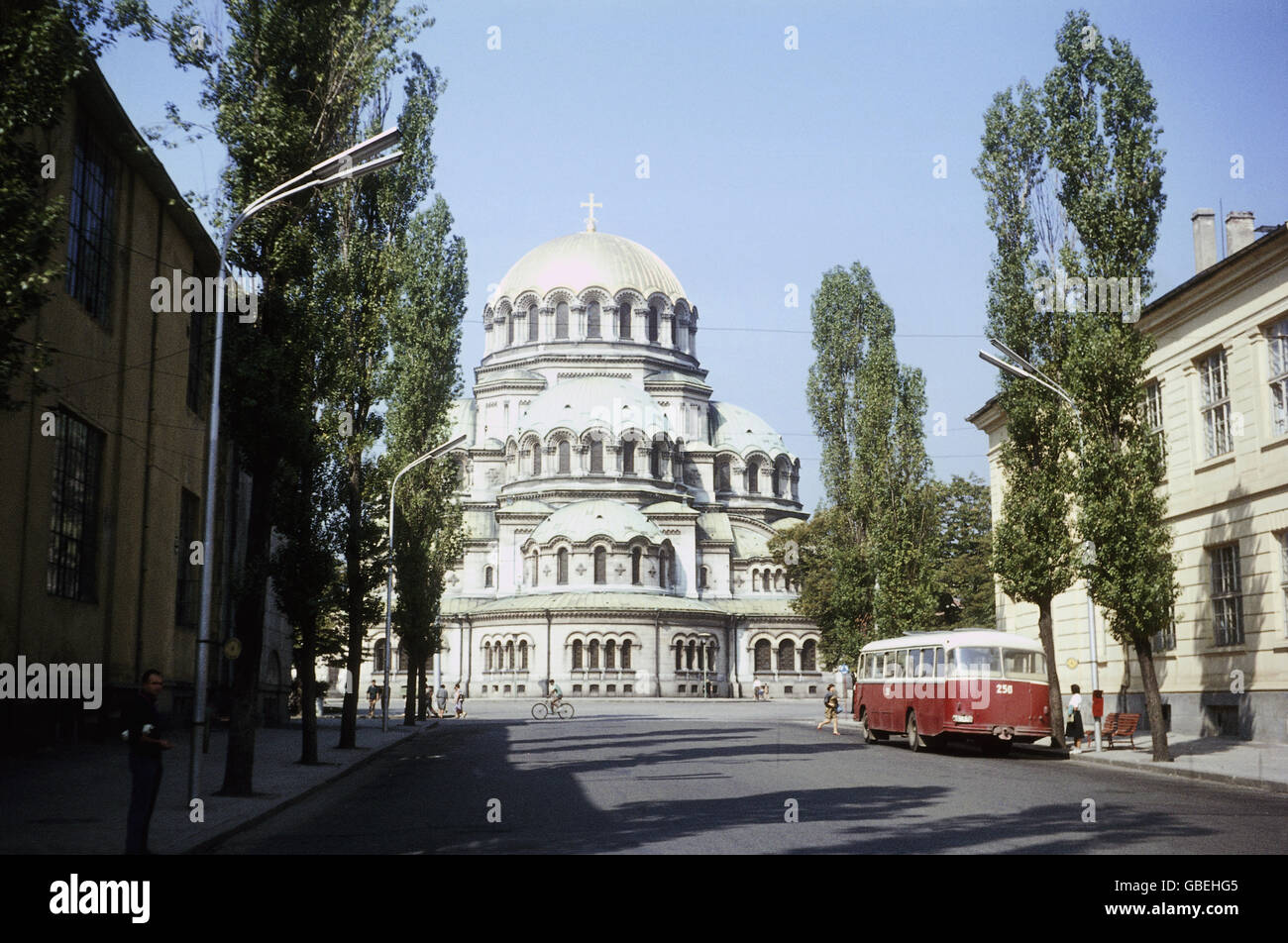 geography / travel, Bulgaria, Sofija, churches, St. Alexander Nevsky Cathedral, 1966, Additional-Rights-Clearences-Not Available Stock Photo
