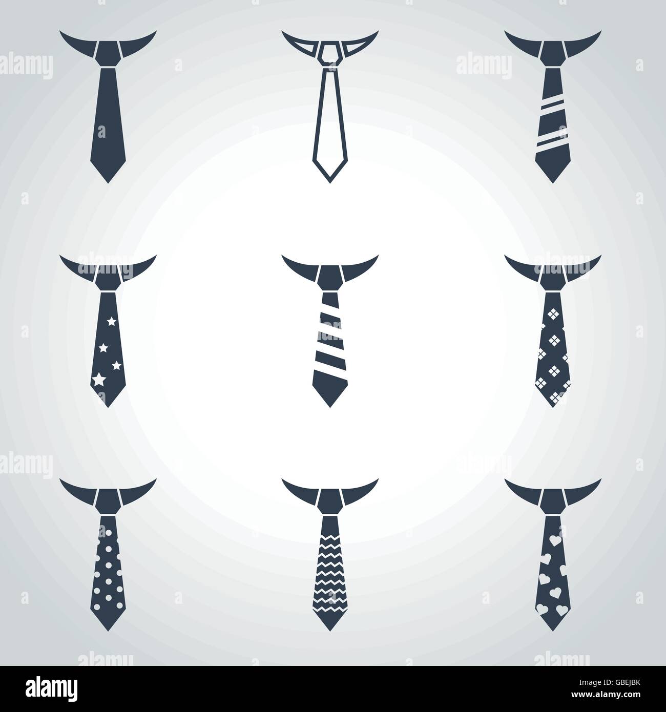 Vector black tie icon set Stock Vector Image & Art - Alamy