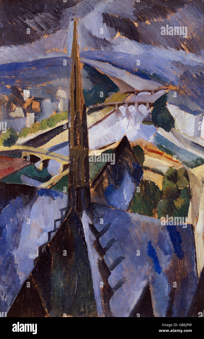fine arts, Delaunay, Robert, (1885 - 1941), painting, Stock Photo