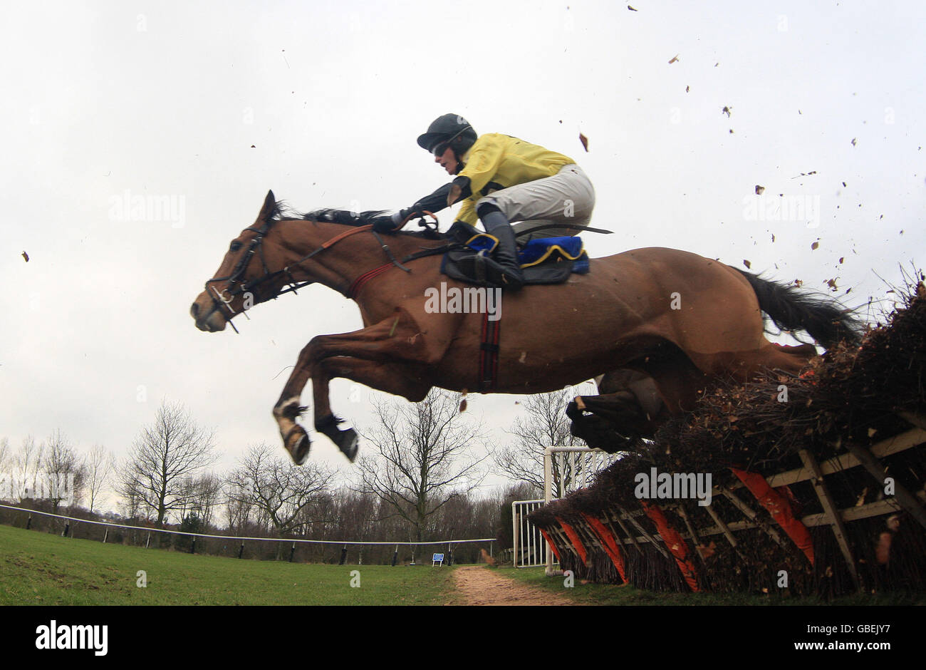 Horse Racing Fakenham Racecourse Stock Photo Alamy