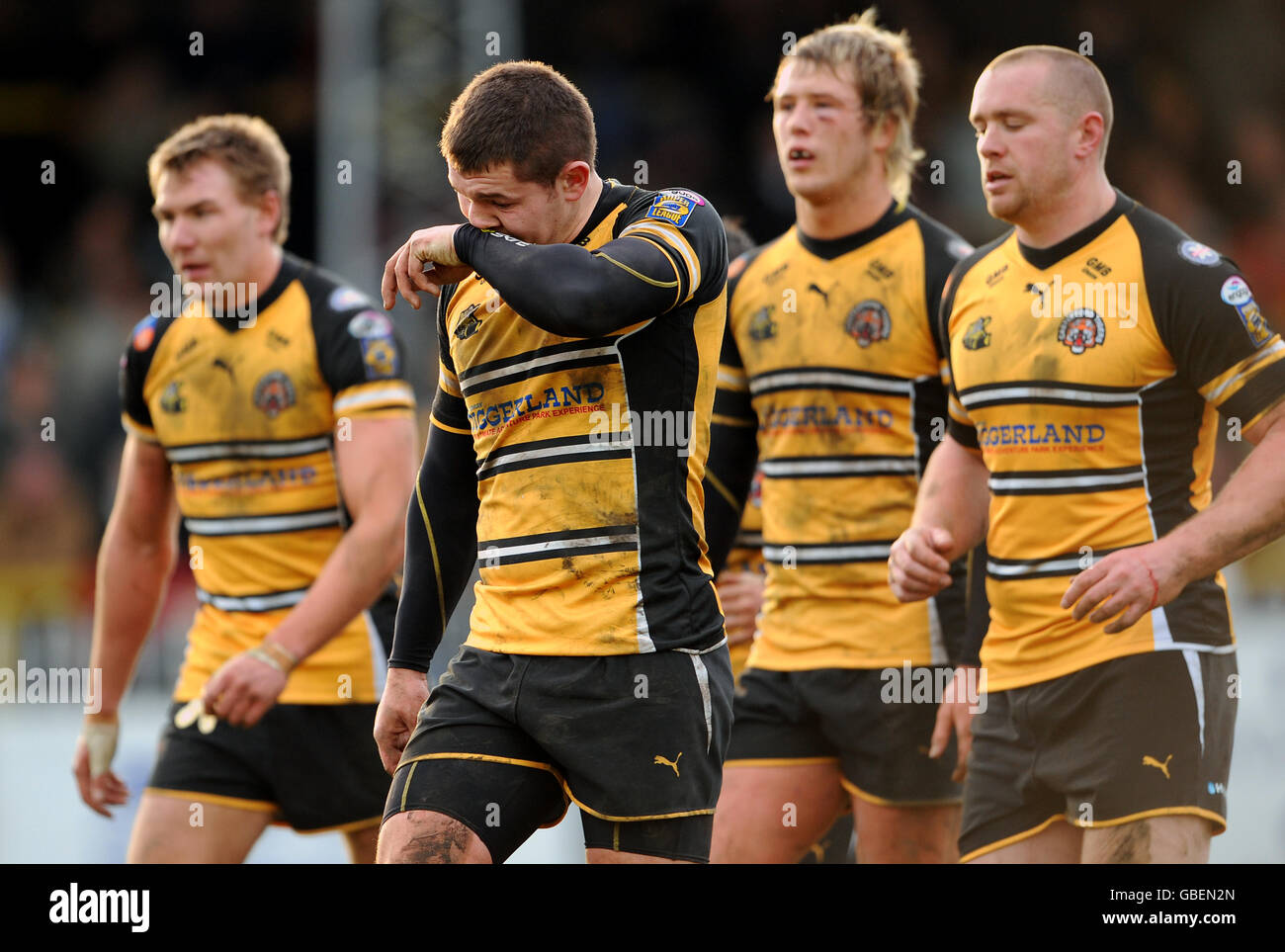 General view of Wheldon Road Stadium, also know as The Jungle, home of Castleford  Tigers Stock Photo - Alamy