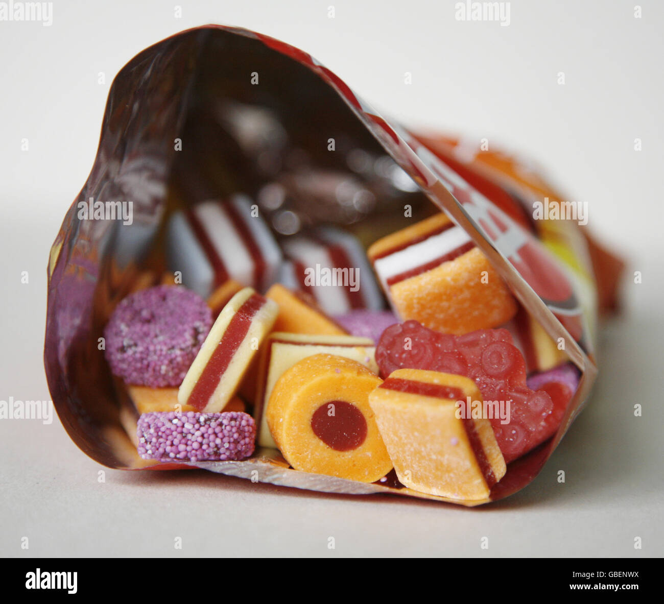 Bassetts Allsorts. A general view of Bassetts Allsorts red liquorice