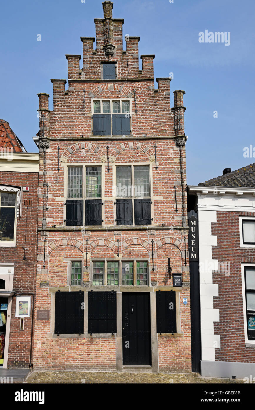 Museum, historic gabled house, Edam, North Holland, The Netherlands / Holland Stock Photo