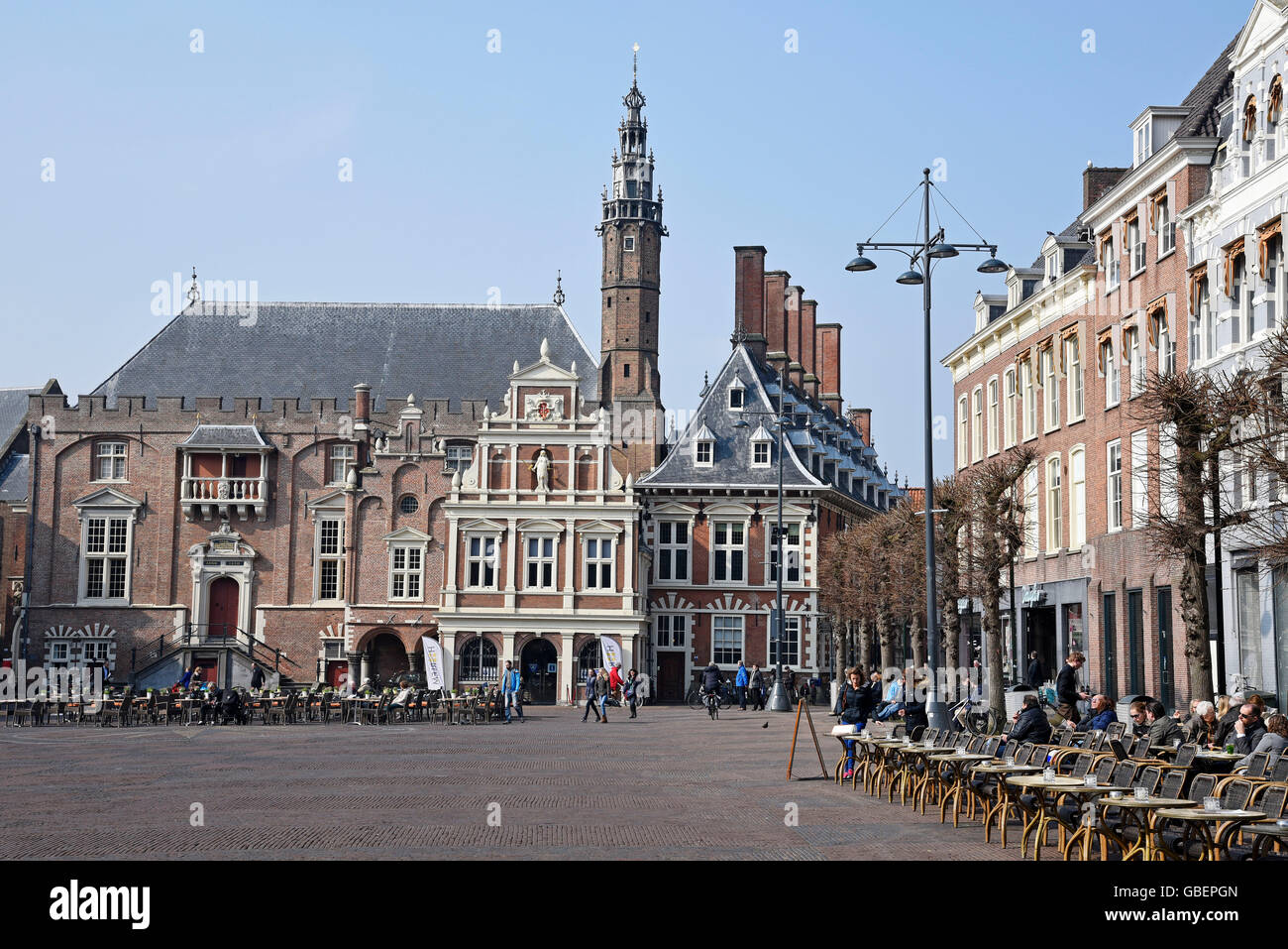 city hall, Grote Markt, Haarlem, North Holland, The Netherlands