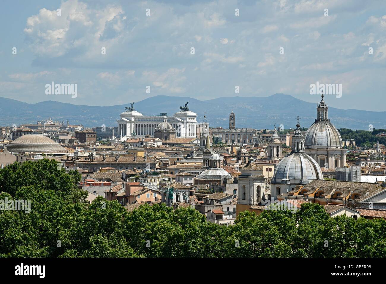 cityscape, Vittorio Emanuele II, national memorial, Rome, Lazio, Italy