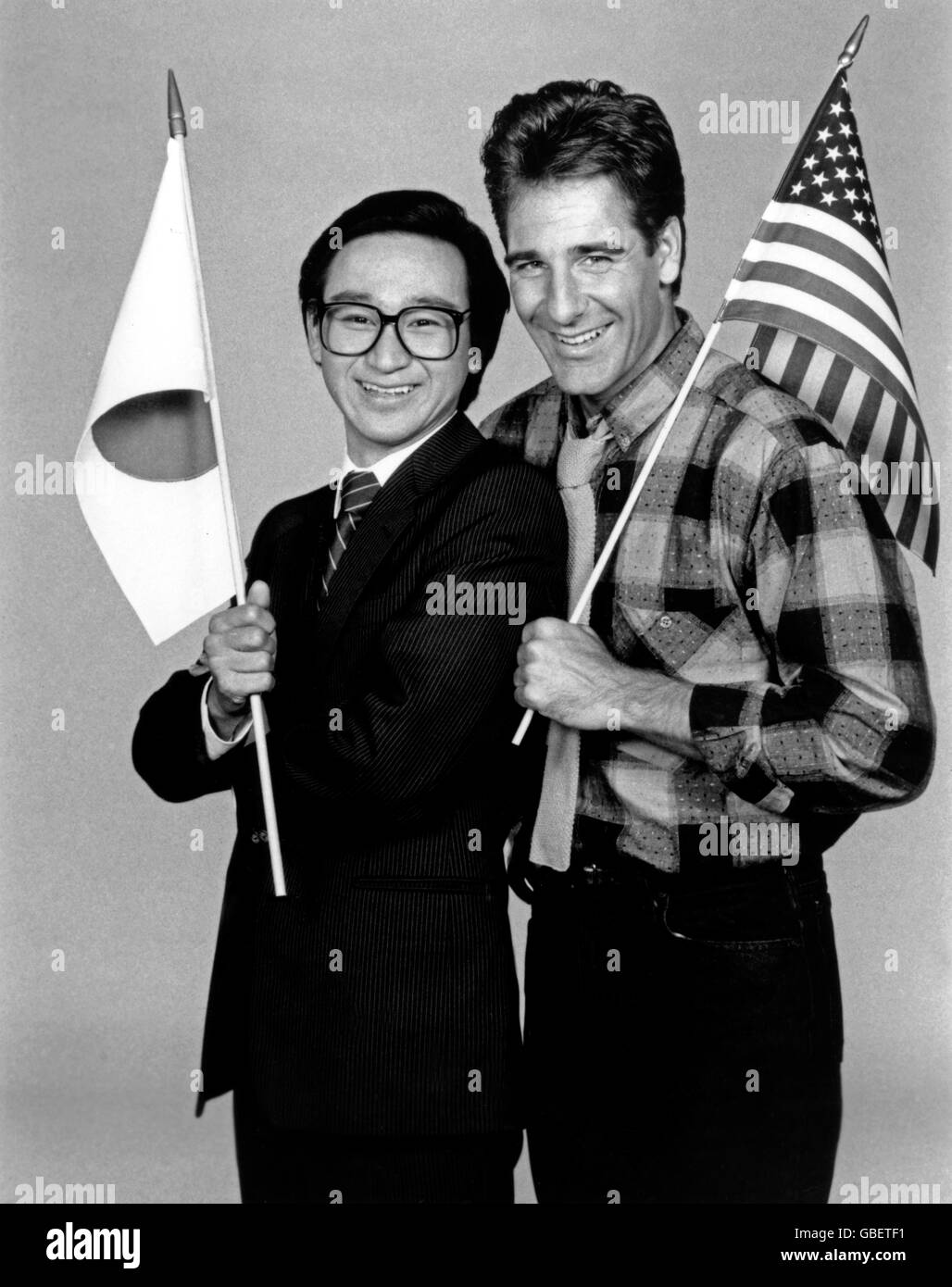 Gung Ho, Fernsehserie, USA 1986 - 1987, Darsteller: Gedde Watanabe, Scott Bakula Stock Photo