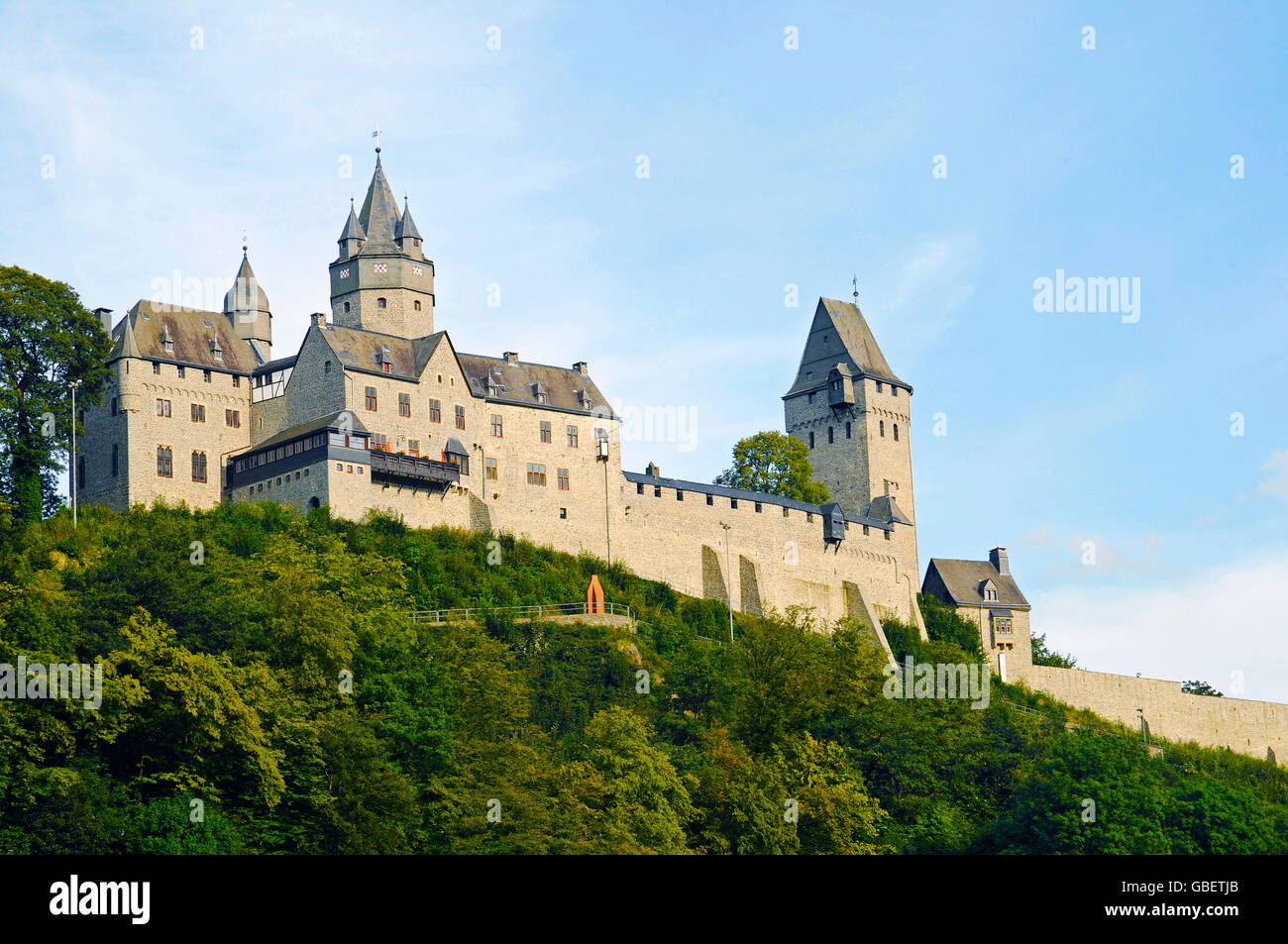 Castle, museum, Altena, Sauerland region, North Rhine-Westphalia, Germany / Burg Altena Stock Photo