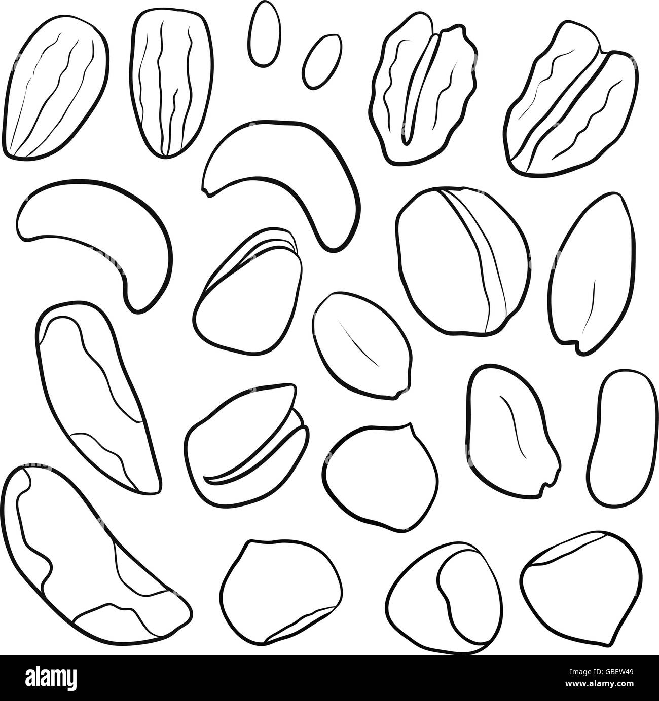 Food and nuts Black and White Stock Photos & Images Alamy