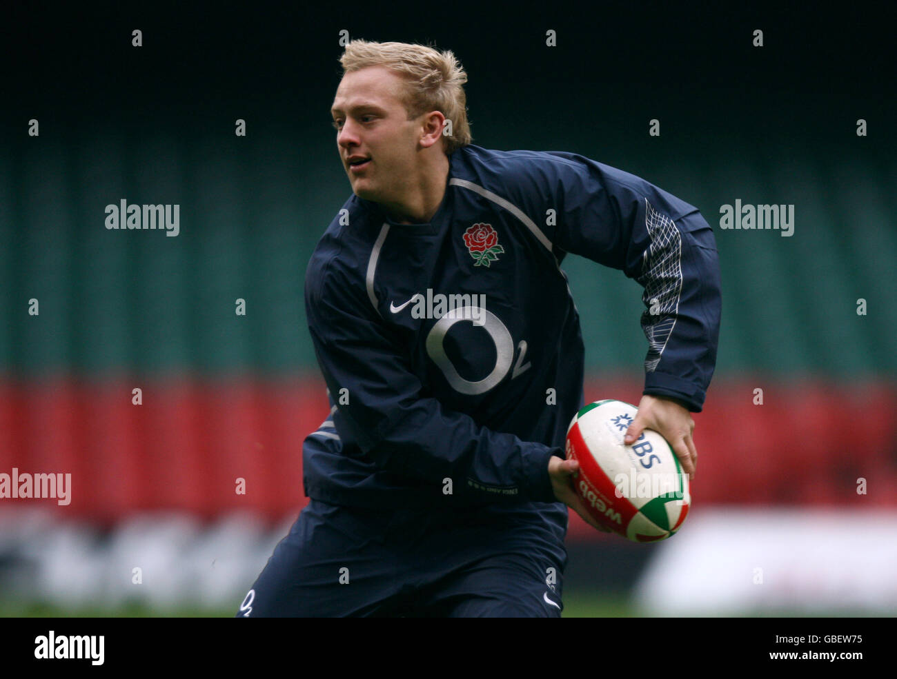 Rugby Union - England Training Session - Millennium Stadium Stock Photo