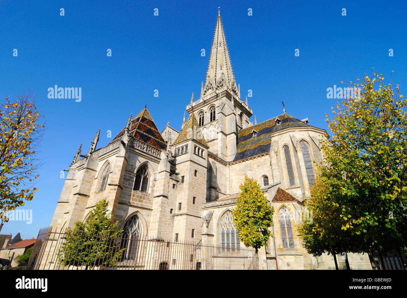 Cathedral Saint-Lazare, Autun, Departement Saone-et-Loire, Bourgogne, France / Burgund Stock Photo