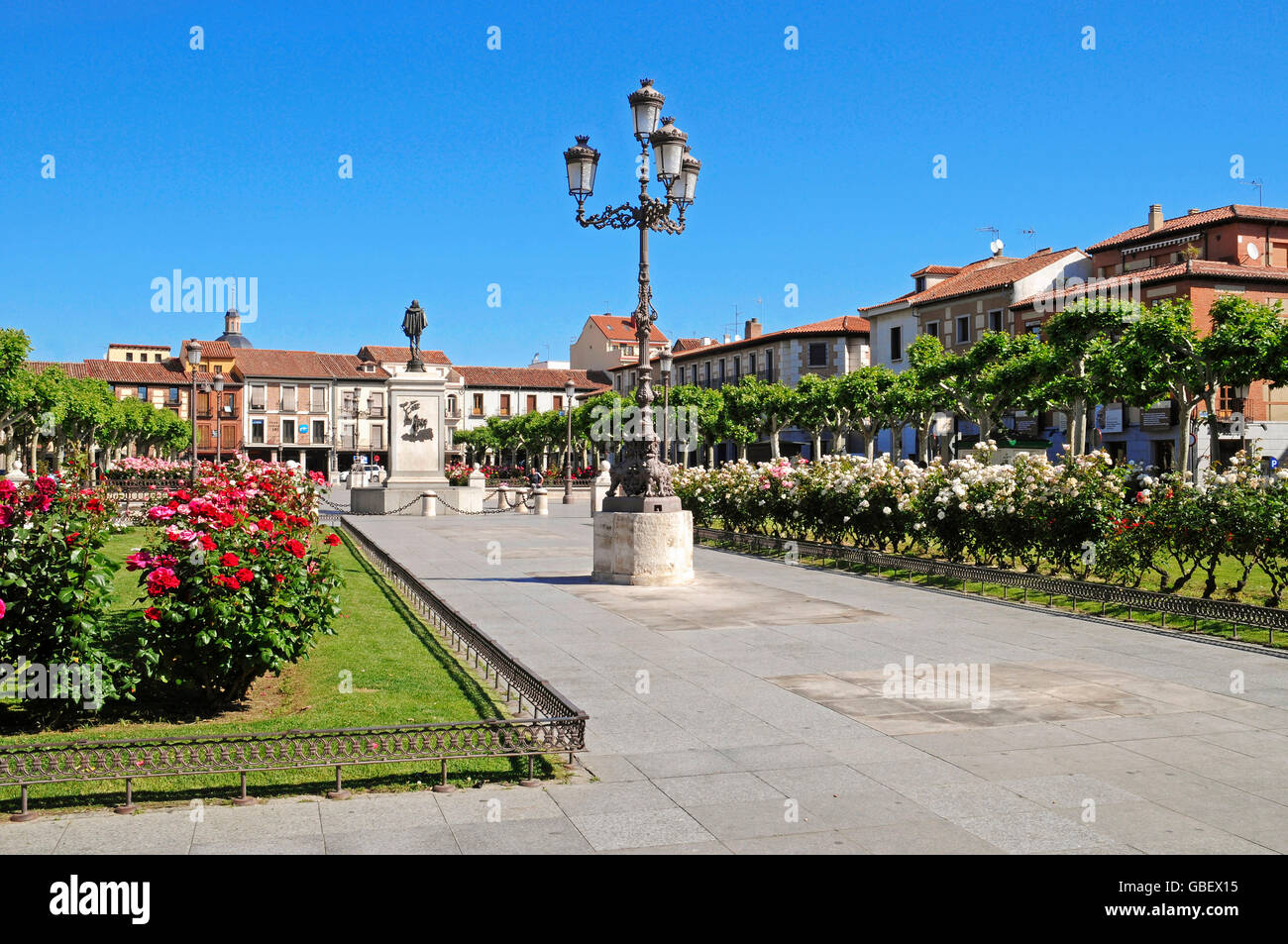 Plaza de Cervantes, Alcala de Henares, province Madrid, Spain Stock Photo