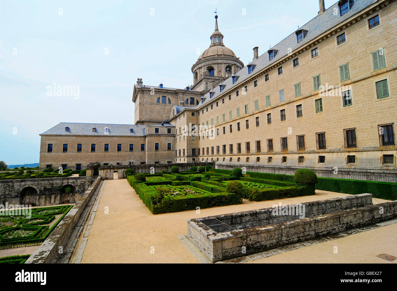 Royal Seat of San Lorenzo de El Escorial, abbey, castle, province Madrid, Spain Stock Photo
