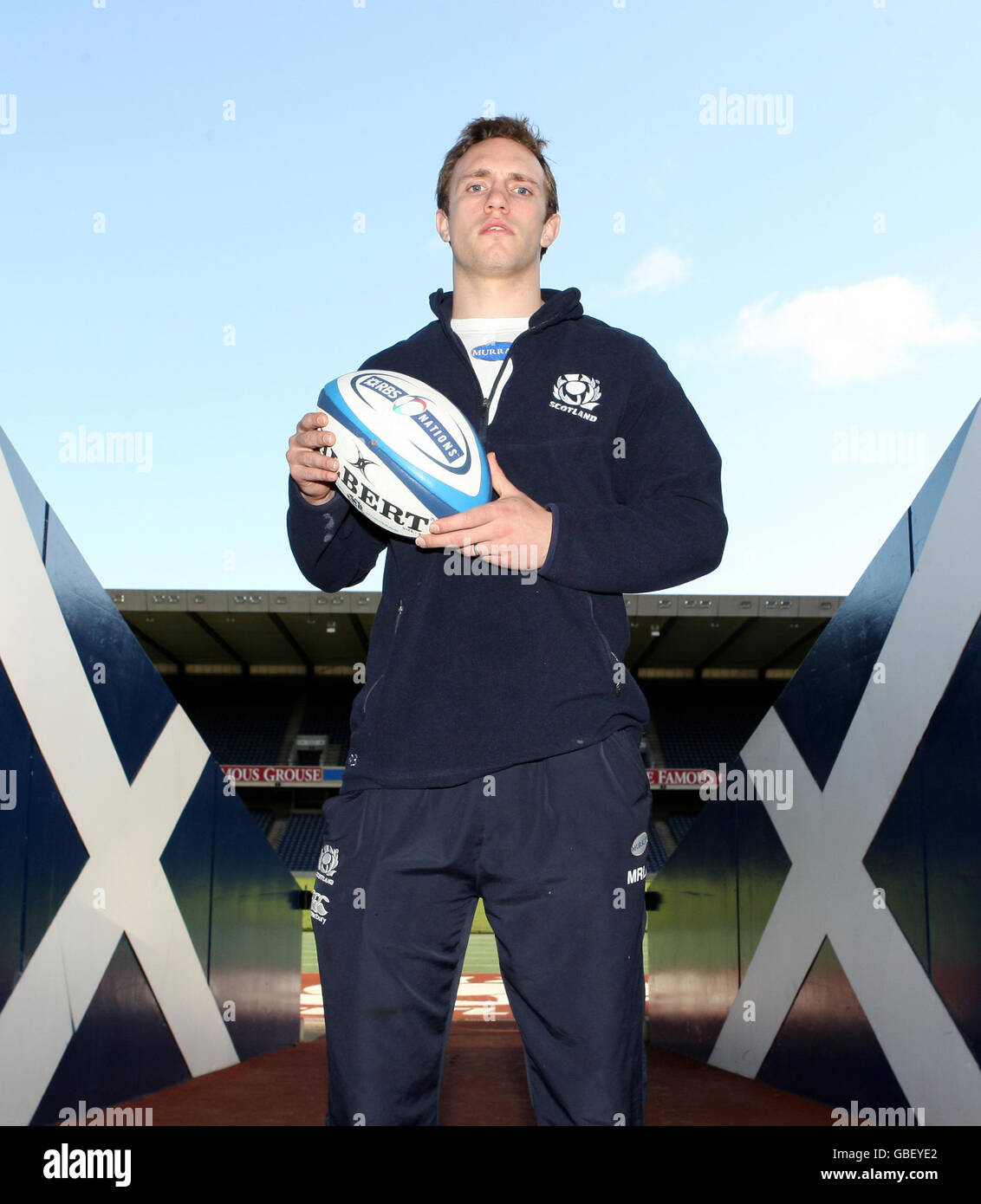 Rugby Union - Scotland Press Conference - Murrayfield Stadium Stock ...