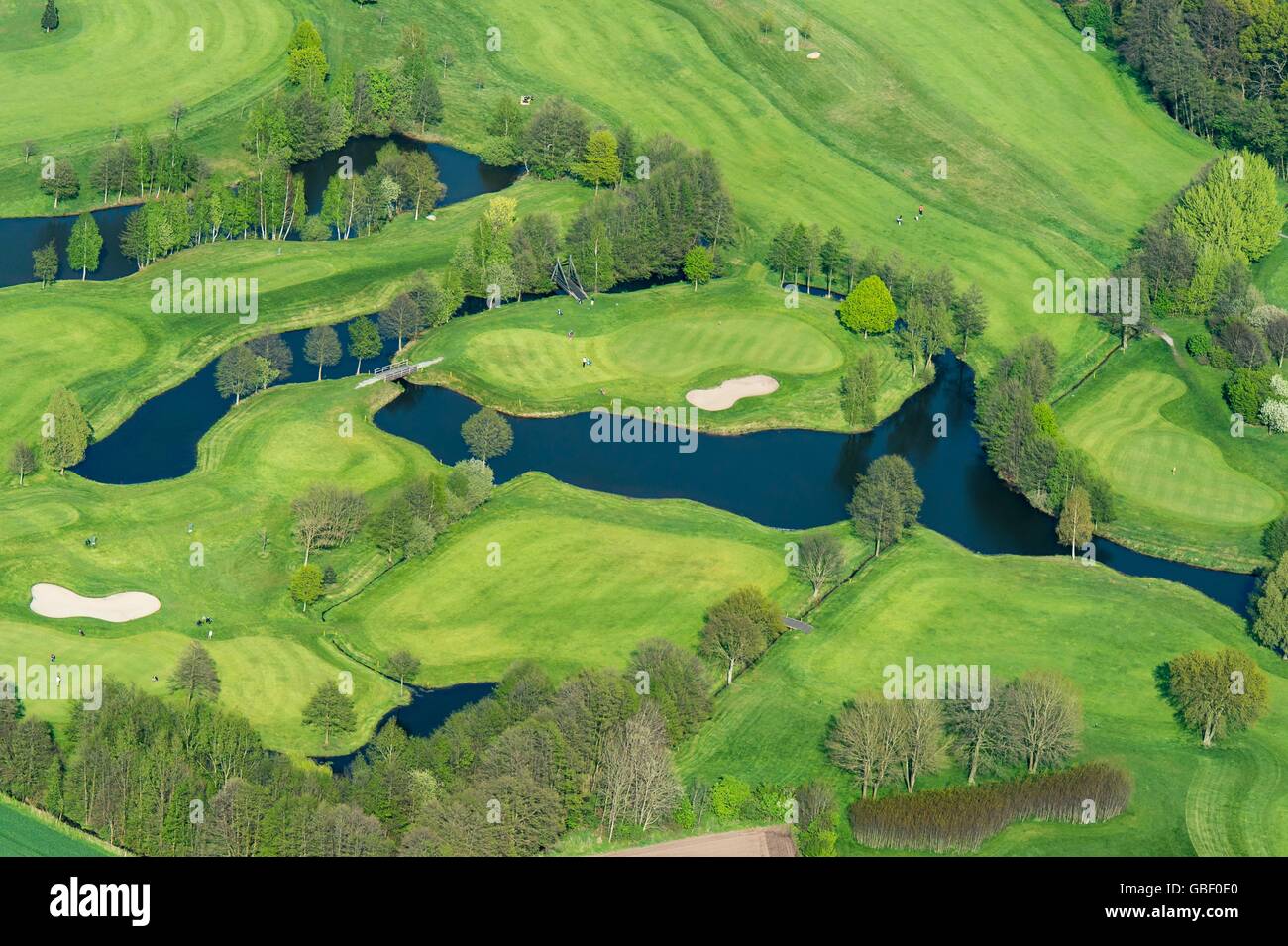 Golfplatz Gut Brettberg, Lohne, Landkreis Vechta, Niedersachsen, Deutschland Stock Photo