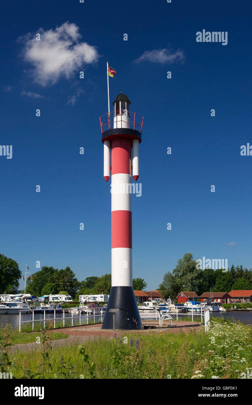 Hafen in Barssel, Niedersachsen, Deutschland Stock Photo