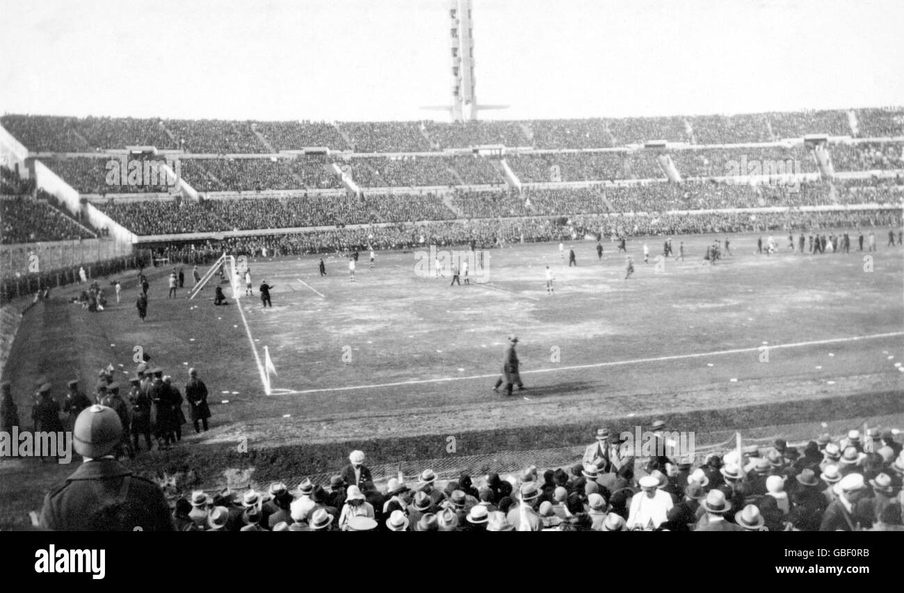 Soccer World Cup Uruguay 1930 Final Uruguay V Argentina Stock Photo Alamy