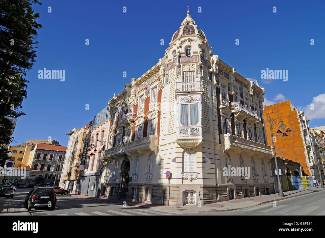 Museo Regional de Arte Moderno, Muram, Museum of Modern Arts, Cartagena, Murcia Region, Spain, Europe Stock Photo